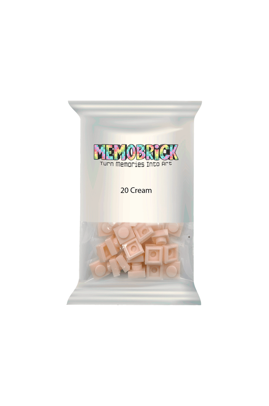 Bag of bricks- Cream 20 - Memobrick