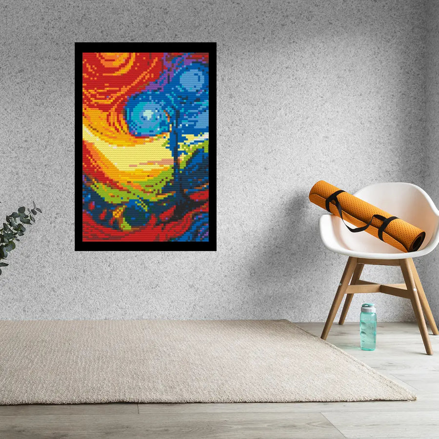 Abstract Tree Bricked Mosaic Home Decor 20x30