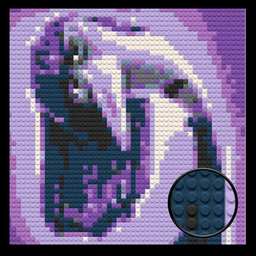 Inside Out Ennui Decor Art Piece Bricked Mosaic 16x16