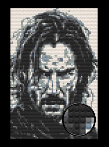 John Wick Bricked Mosaic Home Decor 20x30