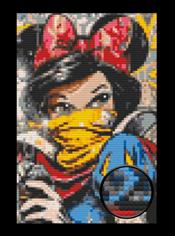 Snow White Bricked Mosaic Home Decor 20x30